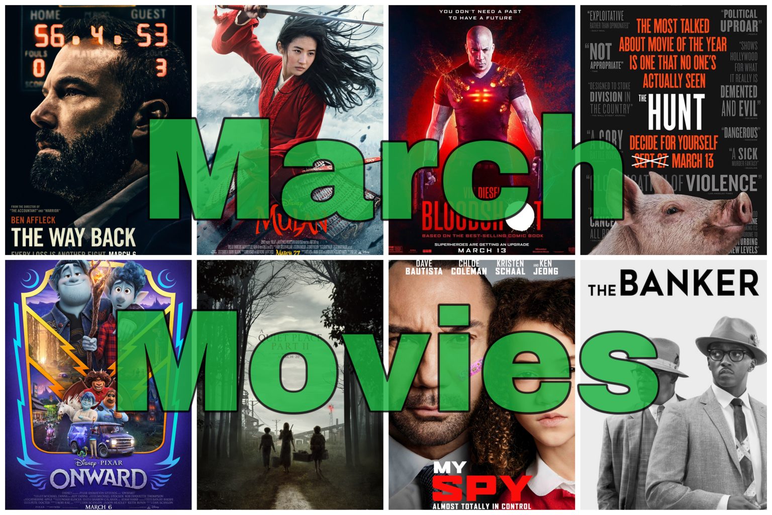 March 2020 Movie Release List