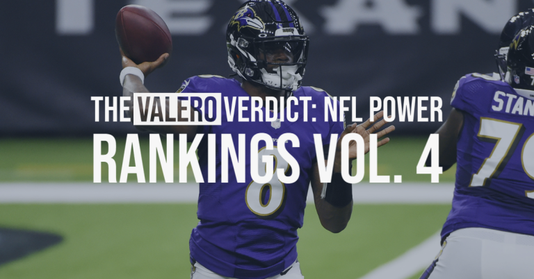 The Valero Verdict: NFL Power Rankings Vol. 4