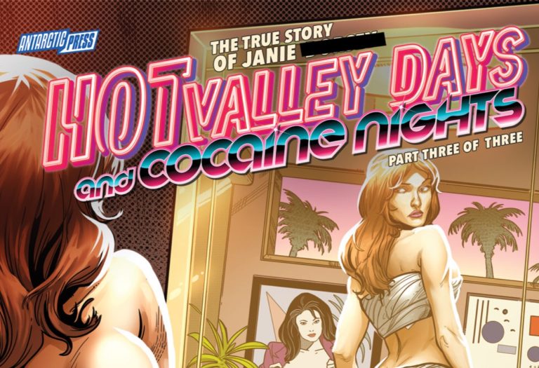 GVN Talking Comics Review: Antarctic Publishing presents: ‘Hot Valley Days and Cocaine Nights’ Issue 3 by Matthew Spradlin and Farid Karami