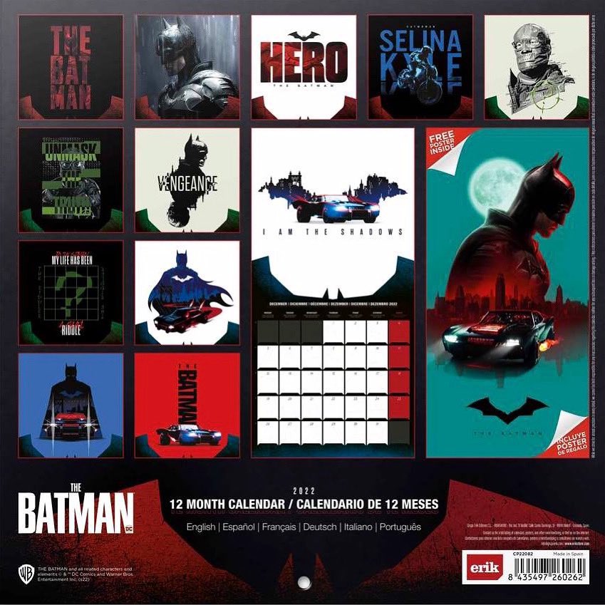 The Batman 2022 Calendar
