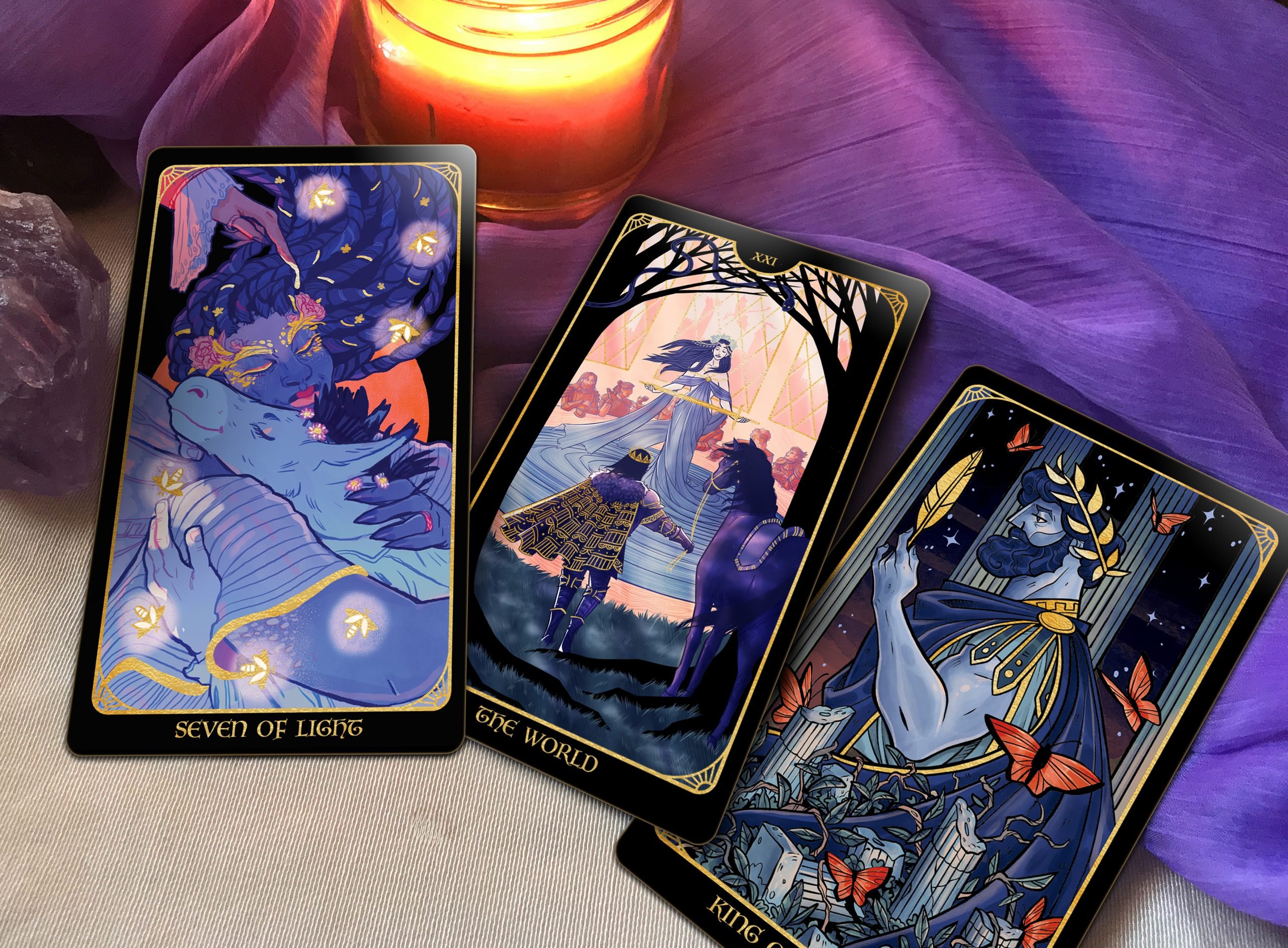 Tarot Card Preview World Light King