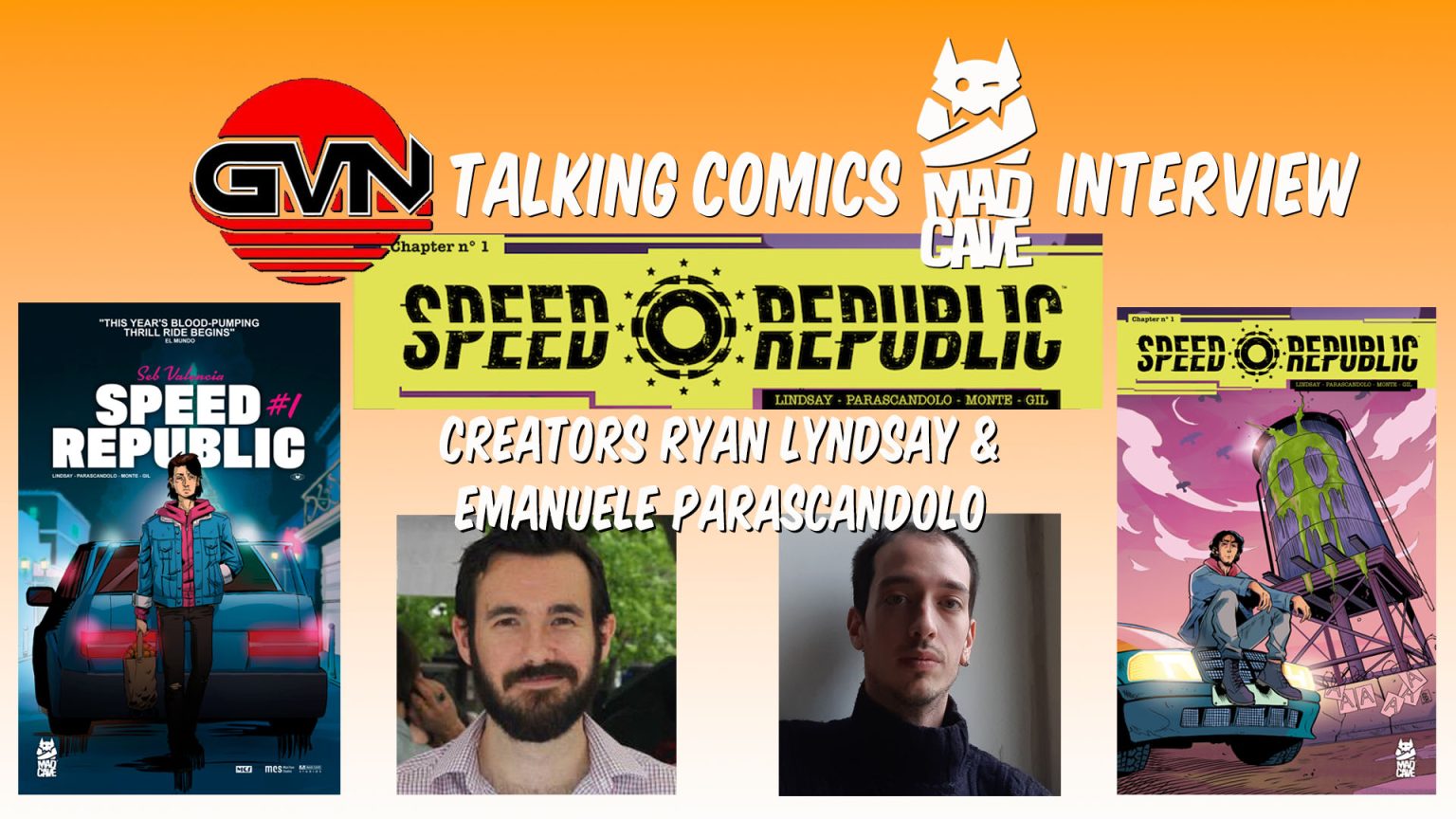 GVN Talking Comics Interview: ‘Speed Republic’ Creators Ryan K Lyndsay and Emanuele Parascandolo