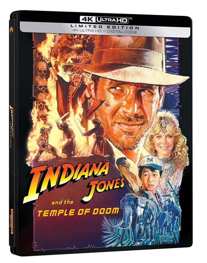 Indiana Jones And The Temple of Doom SteelBook Cover Art