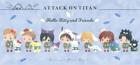 BoxLunch Partners With Sanrio And Crunchyroll For Exclusive Hello Kitty And Friends x Attack On Titan’ Line Of Merchandise