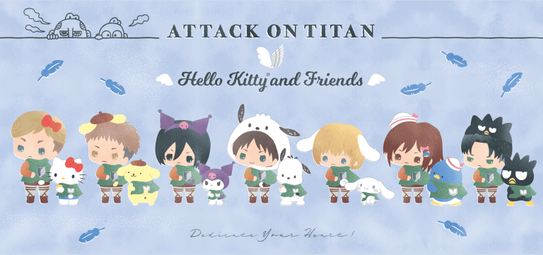 BoxLunch Partners With Sanrio And Crunchyroll For Exclusive Hello Kitty And Friends x Attack On Titan’ Line Of Merchandise