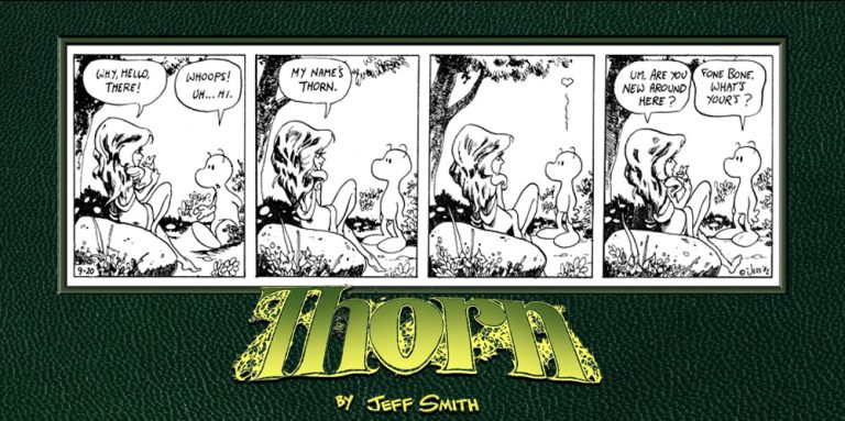 Coming To Kickstarter In October: Jeff Smith’s ‘THORN: The Complete Proto-BONE College Strips From 1982-1986 And Other Early Drawings’