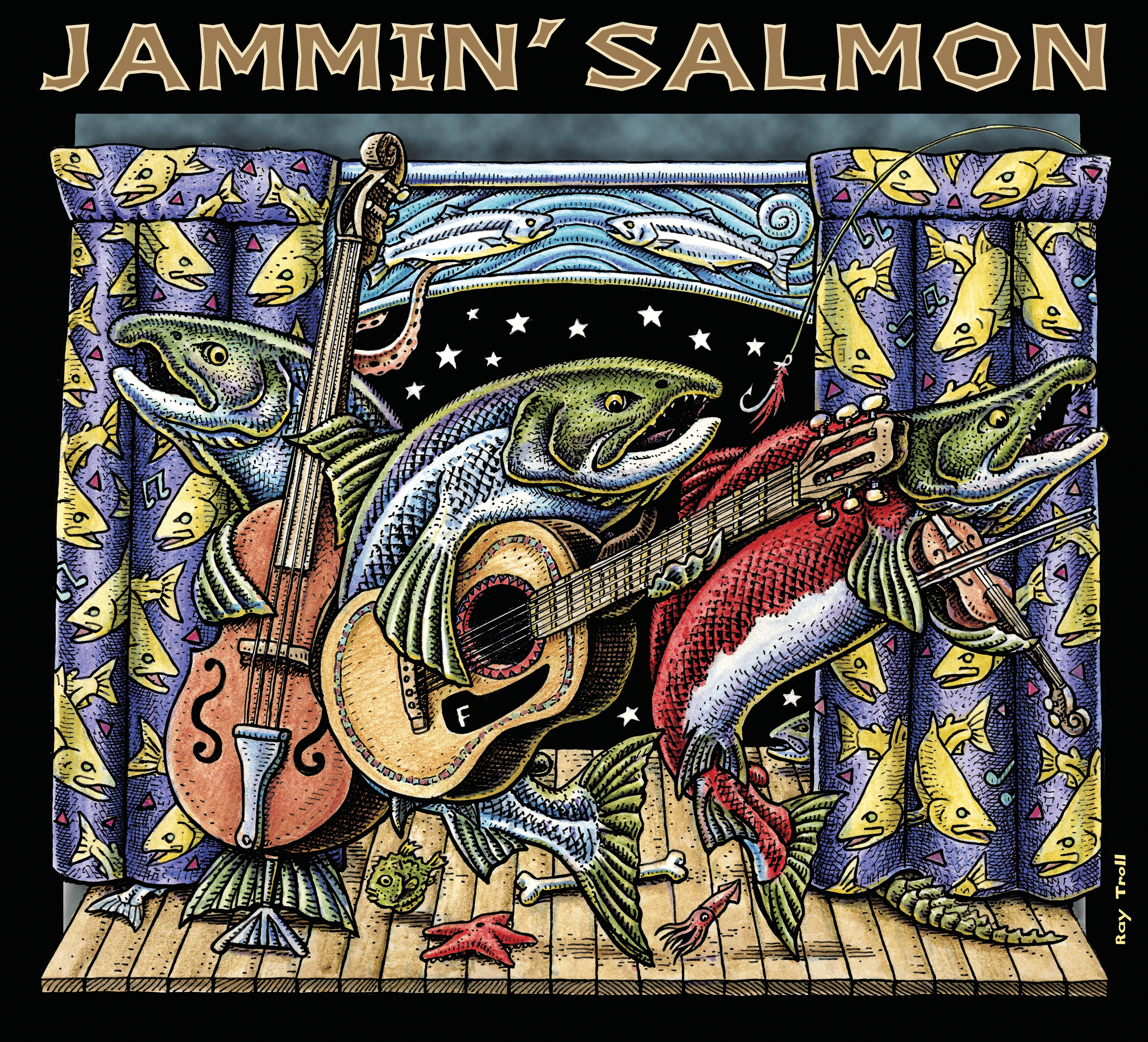 JamminSalmon_Black sml
