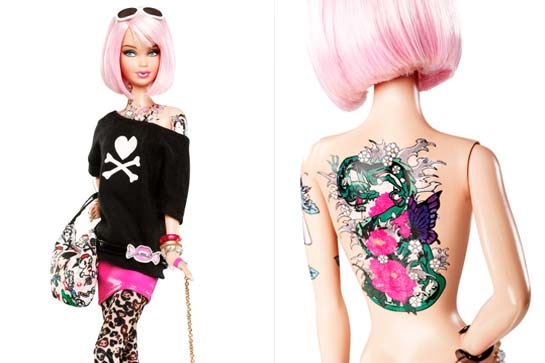 One of the strangest barbies ever comes with a tramp stamp