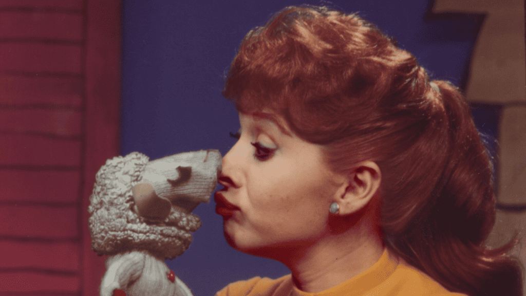 Shari Lewis and her puppet Lamb Chop