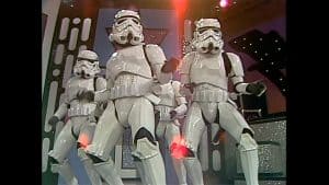 Star wars stormtroopers on tv.