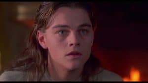 Leonardo dicaprio in the movie titanic.