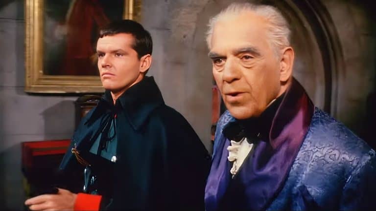 Two men dressed as dracula and dracula.