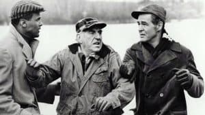 ‘Odds Against Tomorrow’ (Special Edition) Blu-Ray Review – A Visceral Film Noir Gem Three men in jackets and hats talking to each other.