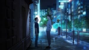 ‘Blue Giant’ Blu-Ray Review – Stunning Anime Adaptation Showcases The Beauty Of Music Two anime characters standing in a city at night.