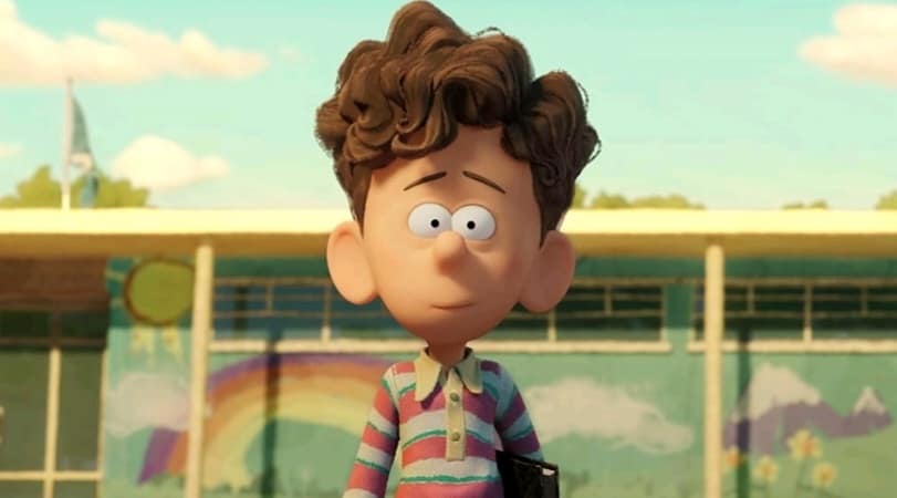 Jacob Tremblay and Paul Walter Hauser in the Netflix animated film Orion and the Dark | Image via Netflix Media Center