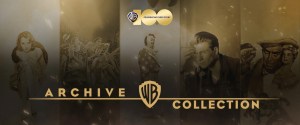 A promotional banner for the warner bros. archive collection featuring classic film imagery and celebrating the studio's history.