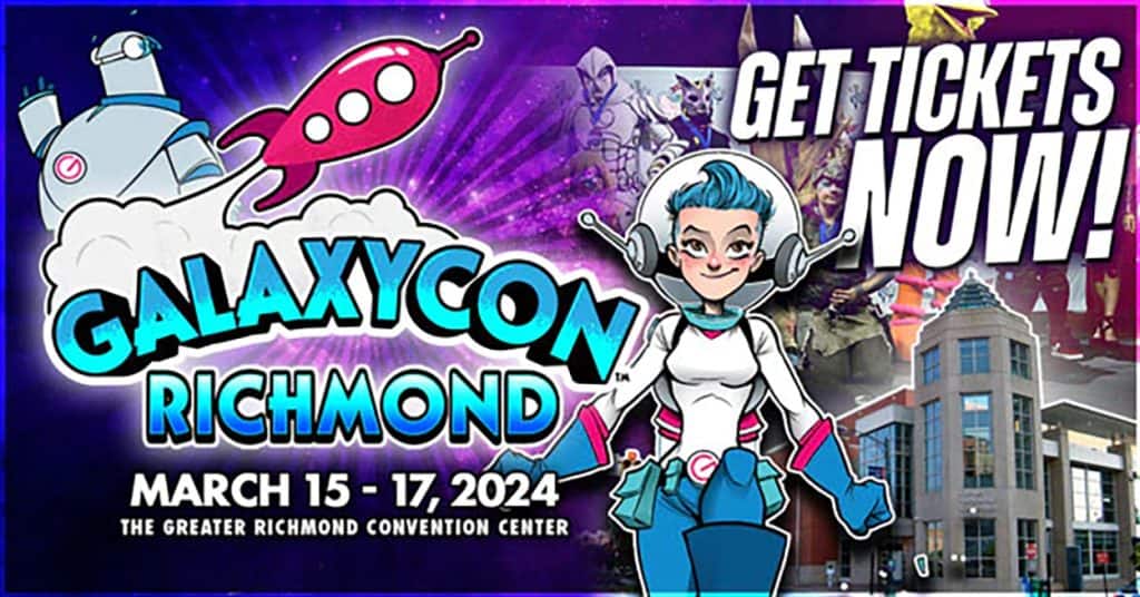 A poster for galaxycon richmond.
