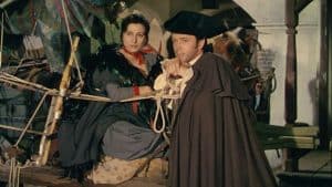 A man and woman in clothing.