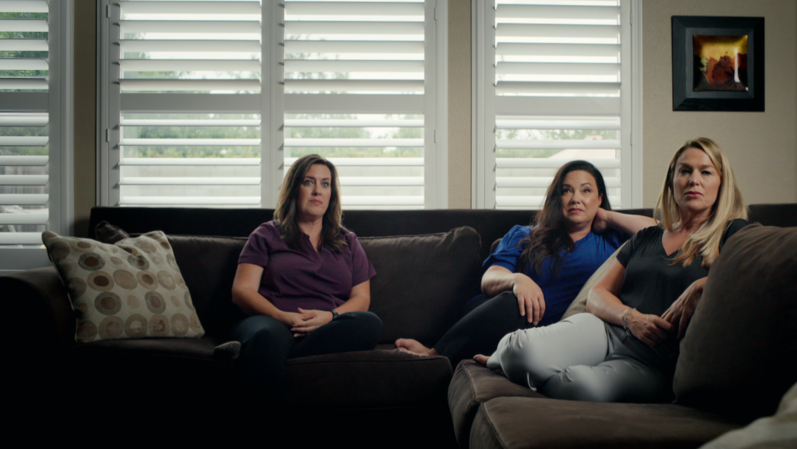 Lori Heintz, Rene Tomlinson, and Stacey Boyer in American Murder: Laci Peterson (2024) | Image via Netflix