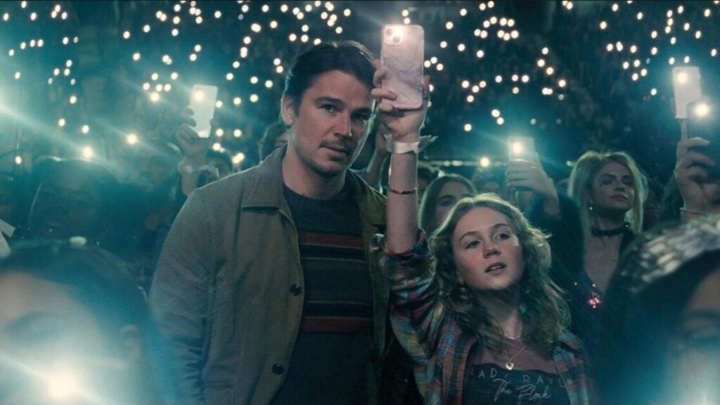 Josh Hartnett and Ariel Donoghue in Trap (2024) | Images via Warner Brothers Discovery