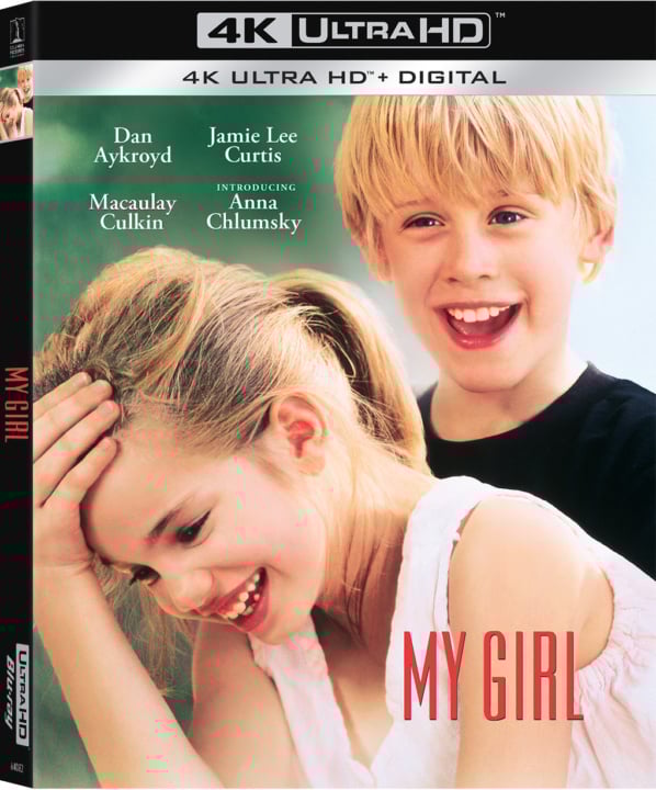 Cover of the movie "My Girl" in 4K Ultra HD with two smiling children on the front.