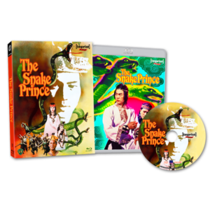 DVD and Blu-ray set of "The Snake Prince" with cover art featuring characters and a snake.