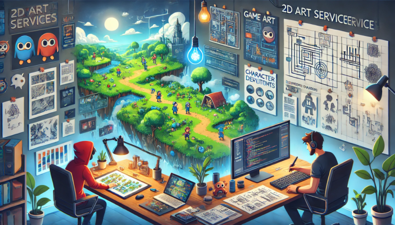 How 2D Art Services Streamline Game Development