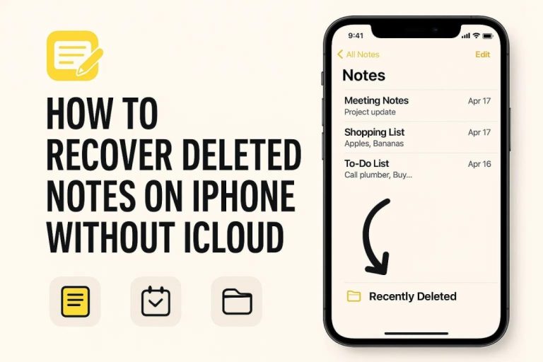 How To Recover Deleted Notes On iPhone Without iCloud Sync