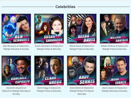 Coming July 24th-27th: GalaxyCon Raleigh - "A Festival of Fandom"