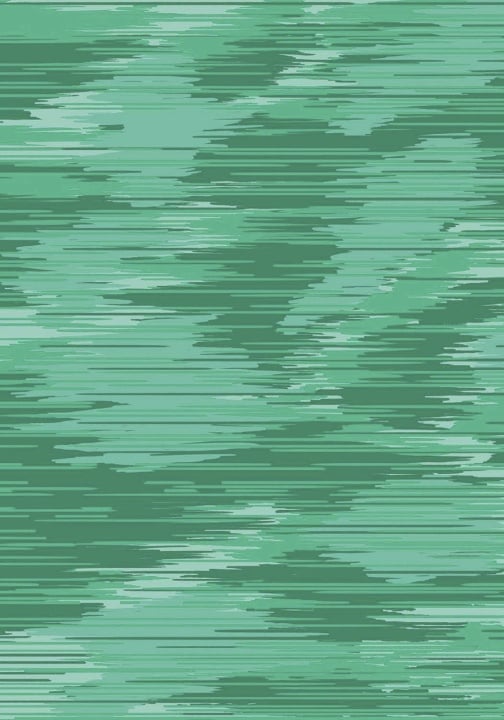 A digital abstract pattern with horizontal green lines in varying shades, creating a streaked, textured effect across the image.