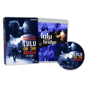 Blu-ray set of "Lulu on the Bridge" featuring the cover, case, and disc, with images of main characters and bold white and yellow title text.