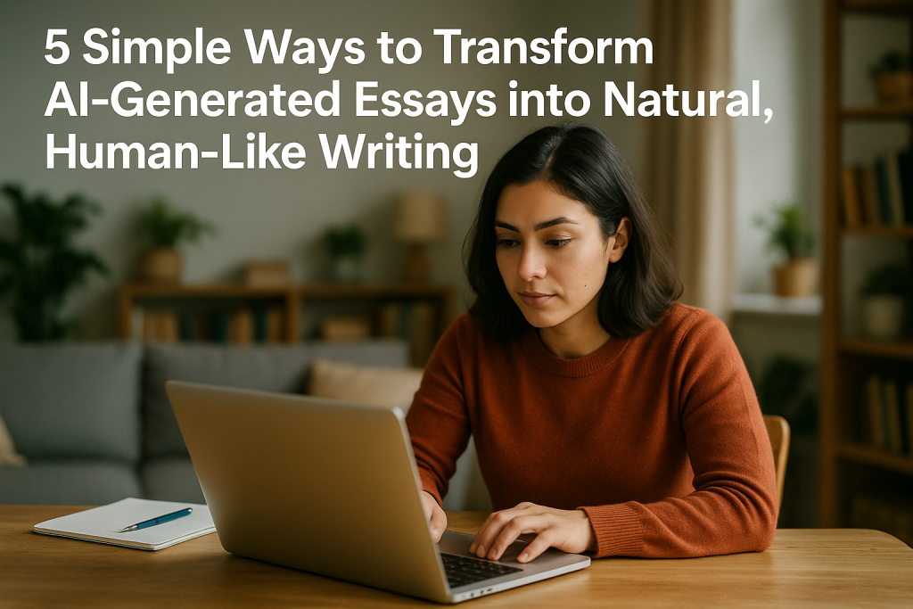 Ways to Transform AI Generated Essays Into Natural Writing