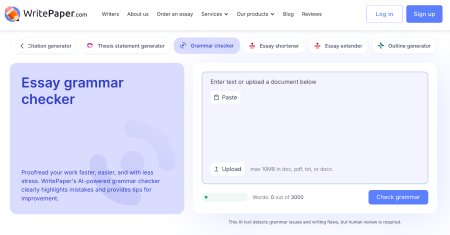 WritePaper’s AI Grammar Checker: Smarter and Faster Writing Support for Students WritePaper’s AI Grammar Checker: Smarter and Faster Writing Support for Students