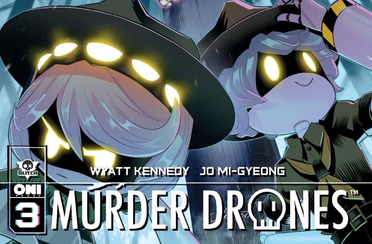 Murder Drones #3 Exclusive Cover Reveal: Oni Press Comic by Wyatt Kennedy & Jo Mi-Gyeong Murder Drones #3 Exclusive Cover Reveal: Oni Press Comic by Wyatt Kennedy & Jo Mi-Gyeong