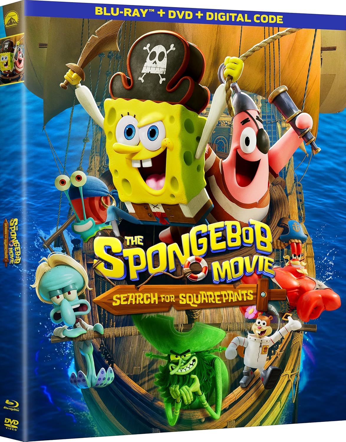 A movie cover with cartoon characters.
