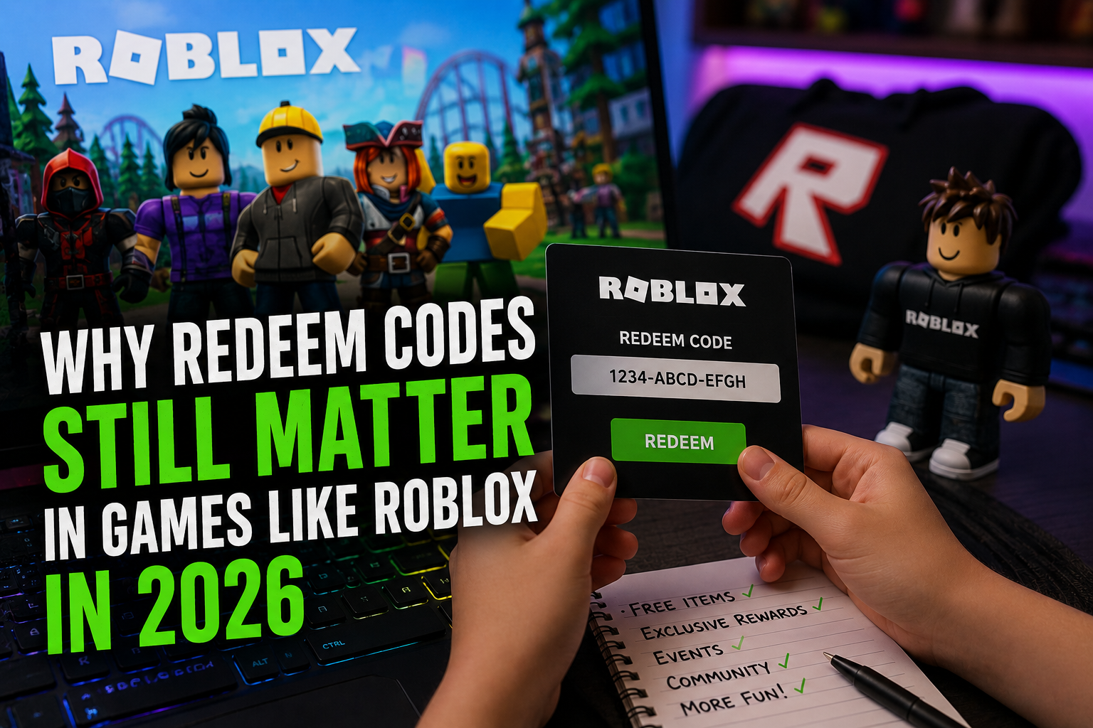 Why Redeem Codes Still Matter In Games Like Roblox In 2026 Why Redeem Codes In Roblox 2026 