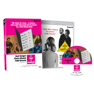 Blu-ray case, disc, and slipcover for the film "3 Into 2 Won't Go" featuring cast names, a notepad graphic, and images of main characters in black and white.