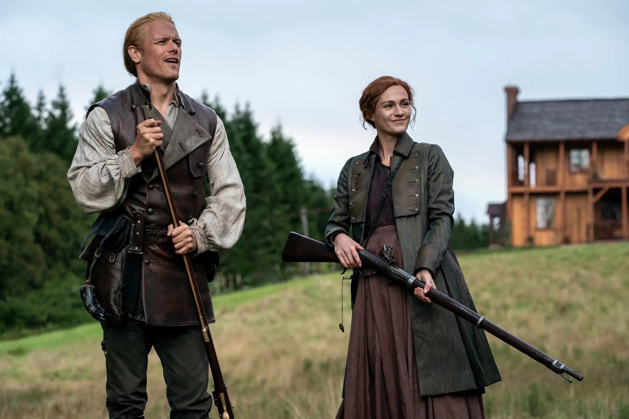 Jamie and Brianna in Outlander Season 8 Episode 8