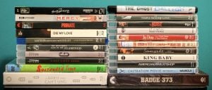 A versatile collection of DVDs and Blu-rays featuring action, drama, and comedy titles from popular.