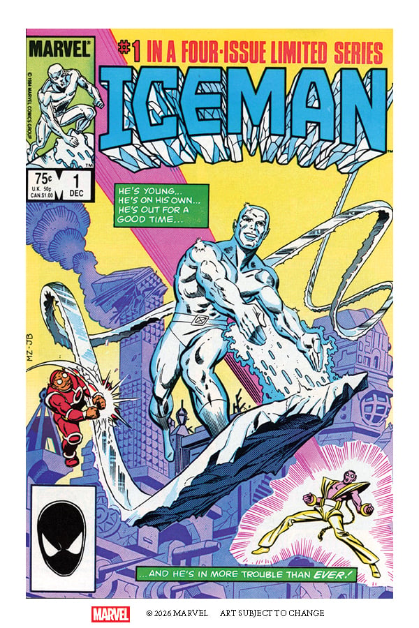 Iceman #1 cover by Mike Zeck