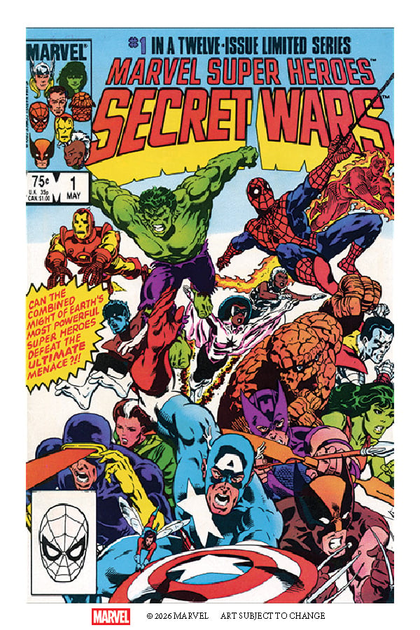 Marvel Super Heroes Secret Wars cover by Mike Zeck
