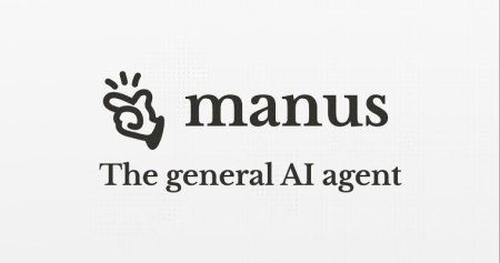 Manus AI Agent Review: What You Should Know Before You Try It A logo with a hand gesture icon next to the word “manus” and the tagline “The general AI agent” below on a white background.