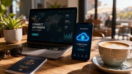 The Freelancer’s Guide: Getting A Free Temporary Phone Number For Remote Work Freelancer using a free temporary phone number for remote work, client communication and online privacy.