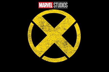 A weathered yellow X inside a circle on a black background, with the Marvel Studios logo above.