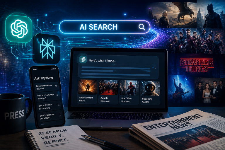 AI search platforms like ChatGPT and Perplexity changing entertainment journalism