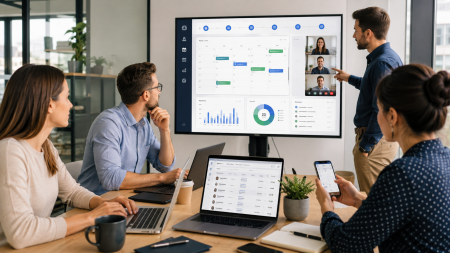 How Technology Is Changing B2B Appointment Setting For Modern Sales Teams Modern sales team using technology and automation tools to improve B2B appointment setting.
