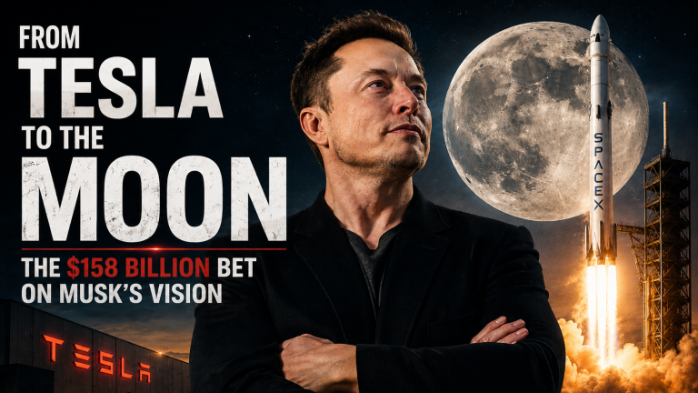 From Tesla To The Moon: The $158 Billion Bet on Musk’s Vision Elon Musk and Tesla's $158 billion compensation package