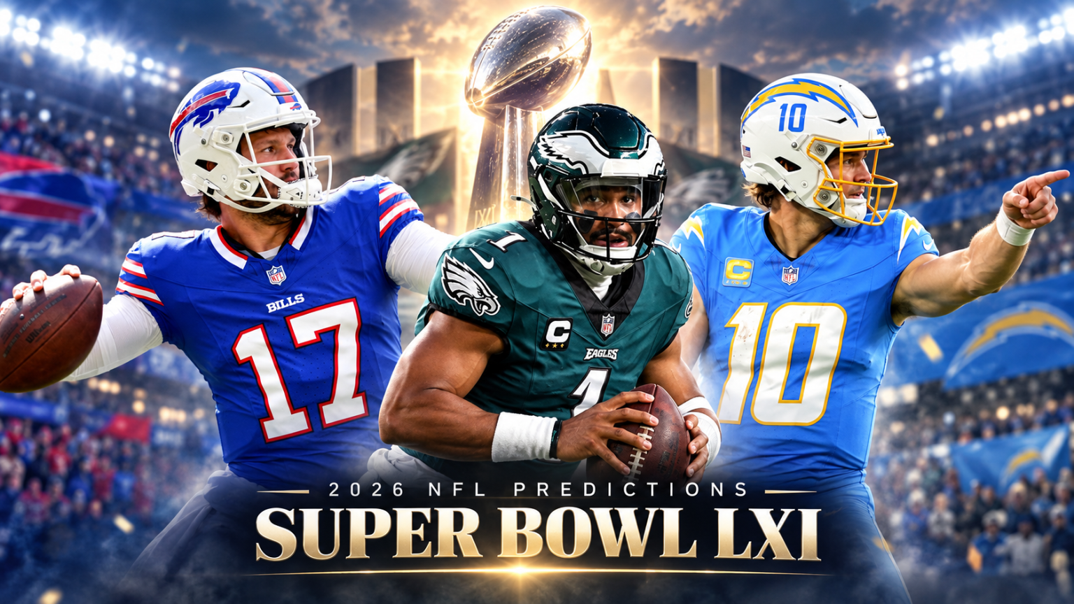 2026 NFL Predictions: Who Will Win Super Bowl LXI? 2026 NFL season predictions featuring Super Bowl LXI contenders and championship picks