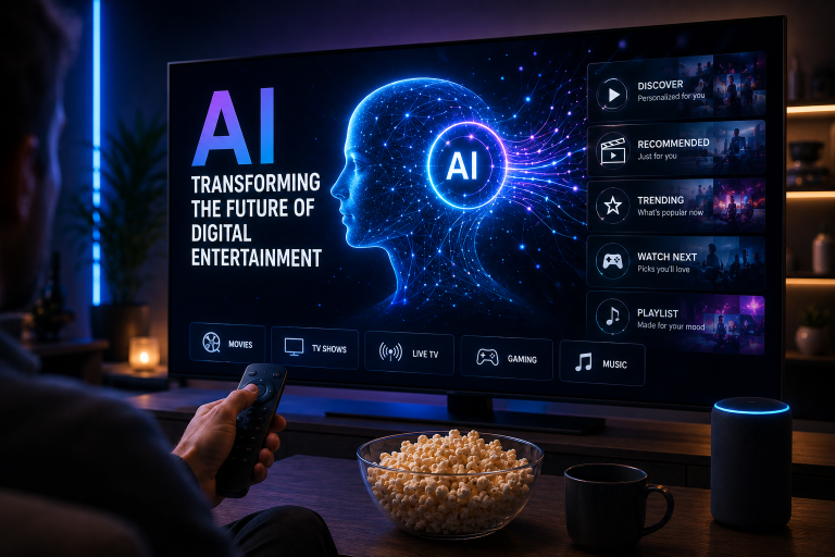 Artificial intelligence transforming movies, television, gaming, music, and digital entertainment