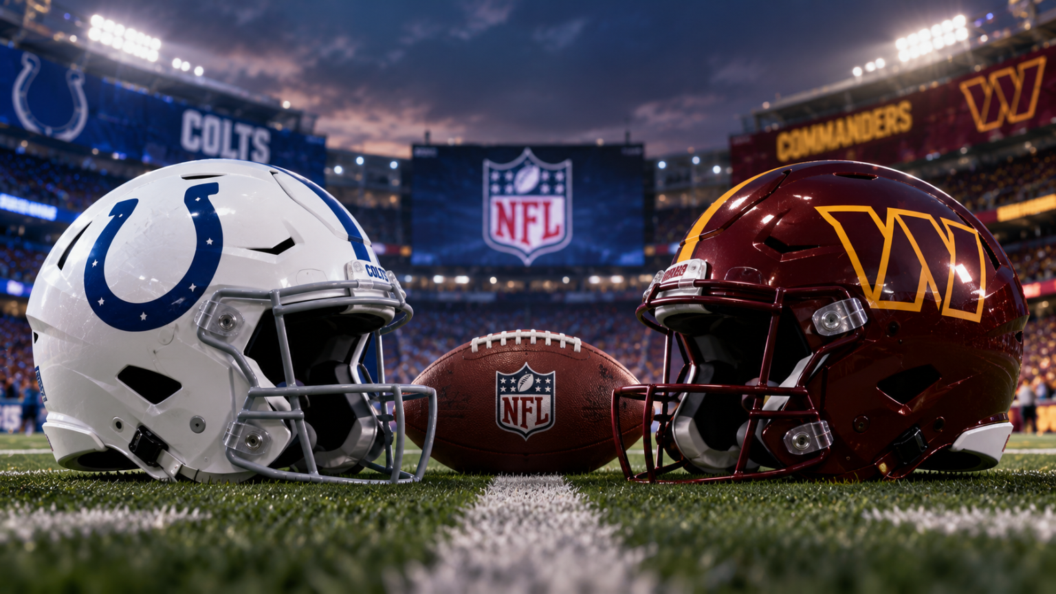 Colts vs Commanders: A Short History Of Their Rare Meetings Indianapolis Colts and Washington Commanders logos representing their rare NFL head-to-head meetings